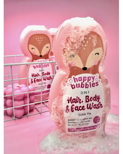 Бульбашки для миття волосся, тіла та обличчя «Happy Bubbles"