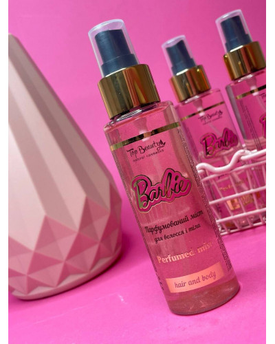 Парфумований міст для волосся і тіла з мерехтінням Top Beauty Barbie