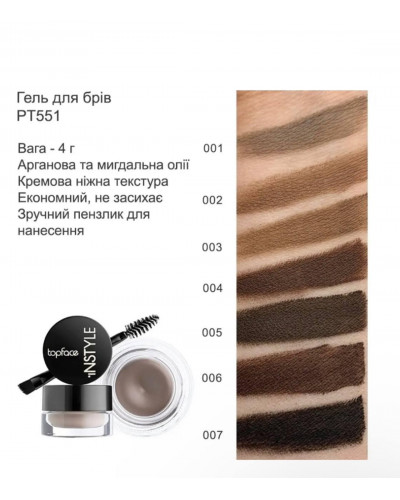Підводка-гель для брів TOP FACE