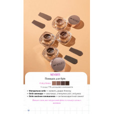 Гелева помадка для брів Neverti Brow Tastic
