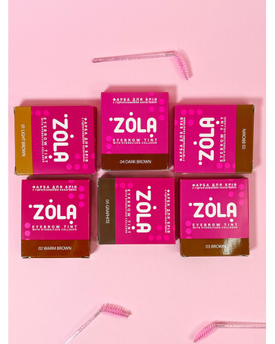 Фарба для брів Zola Brown 5мл