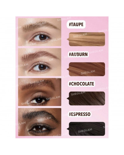 Обробка брів від Sheglam Brow-fection Angled Brush & Dip