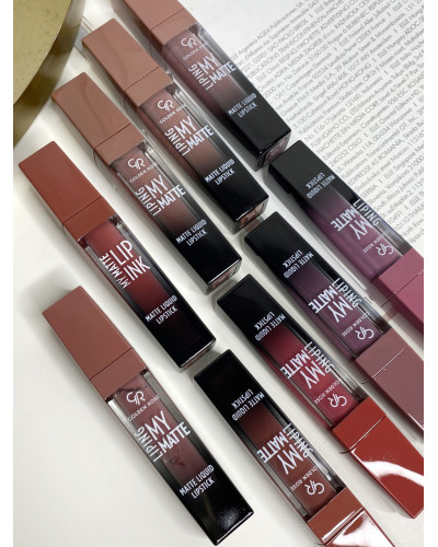 Рідка матова помада для губ GOLDEN ROSE liping my matte