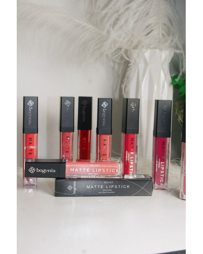 Матова помада рідка для губ Liquid Matte Lipstick Spice Travel Bogenia