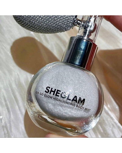 Хайлайтер-спрей для обличчя і тіла Sheglam go go glow highlighting body mist