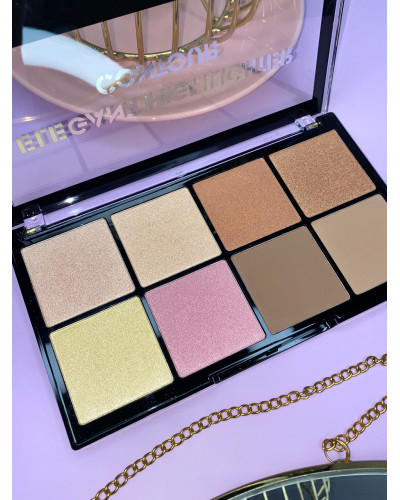 Палетка для контурінгу обличчя Malva cosmetics elegant