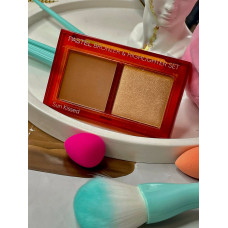 Бронзер і хайлайтер 2в1 для обличчя Pastel Profashion Bronzer & Highlighter Set Sun Kissed 02