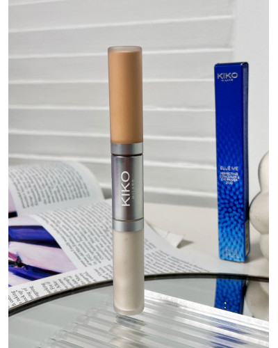 Дует консилера та бази для контуру очей Kiko Blue Me Perfecting Concealer & Eye Primer Duo
