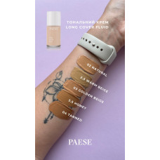 Тональний крем вирівнюючий Long Cover Fluid Paese 00