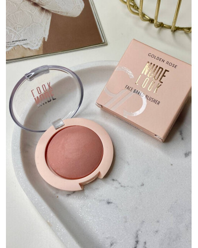 Рум'яна для обличчя Golden Rose Nude Look Face Baked Blusher