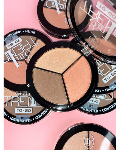 Палітра для контурингу обличчя Trend To-Go Face Contouring Palette Triumpf