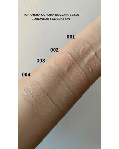 Стійка тональна основа для обличчя Bogenia Angelic Longwear Foundation BG605 30 мл