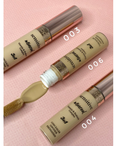 Консилер sensitive Topface Sensitive Mineral 3 in 1 Concealer №006