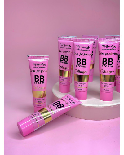 Тональний ВВ крем Top Beauty Skin Perfecting Collagen SPF15