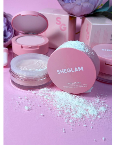 Подвійна пудра Sheglam Insta-Ready INSTA-READY FACE & UNDER EYE SETTING POWDER DUO