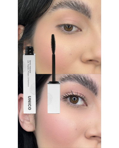 Термотуш-сироватка чорна для вій Unico Termo Mascara With Peptides