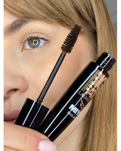 Коричнева туш для вій "Великі пишні вії" Big Fat Lashes MIYO 10 мл