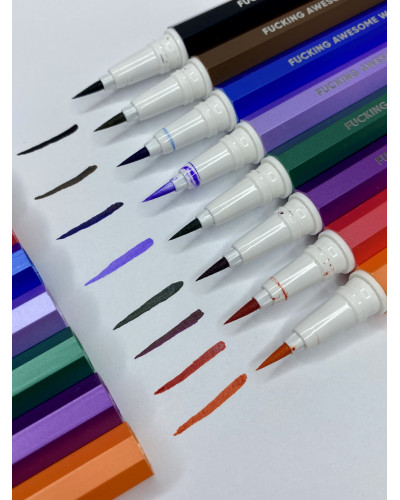 Різнокольорова підводка для повік Awesome Waterproof №02