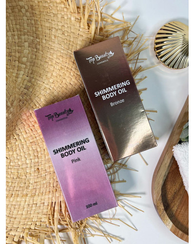 Мерехтлива олія для тіла Top beauty Shimmering Body Oil Рожевий