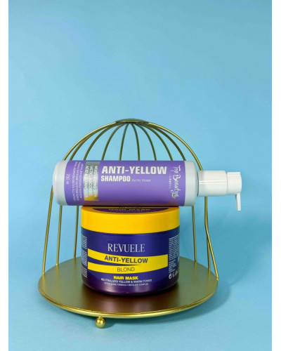 Набір для блондинок антижовтина: маска Revuele Anti Yellow і шампунь Top beauty