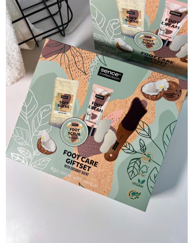 Набір для догляду за ногами з ароматом кокоса SENCE Collection Foot Care Giftset