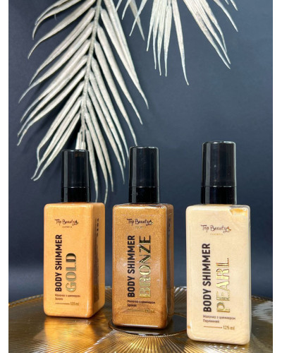 Молочко з шимером для тіла Top Beauty Body Shimmer 125 мл Pink