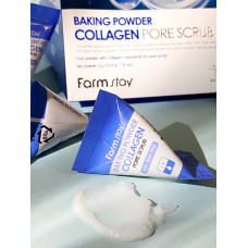 Содовий скраб для обличчя з гіалуроном Farmstay Baking Powder Hyaluronic Acid Pore Scrub