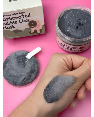 Глиняно-бульбашкова маска для зайвої якості Face Care Milky Piggy Carbonated Bubble Clay Mask 100 г