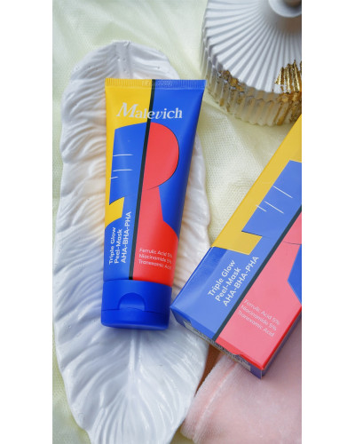 Мультикислотна маска-пілінг для сяяння шкіри Triple Glow Peel-Mask Malevich