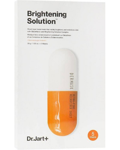 Детокс-маска "Капсула фарби"Dr. Jart+ Dermask Brightening Solution Ultra-Fine Microfiber Face Sheet Mask 30мл