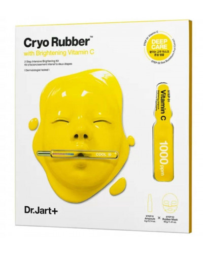 Альгінатна маска для обличчя Dr. Jart + Cryo Rubber With Soothing Brightening Vitamin C 40г