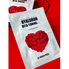 Тканина маска для вишукана Medi-Peel Hyaluron Vita Toning Ampoule Mask Sheet