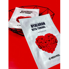 Тканина маска для вишукана Medi-Peel Hyaluron Vita Toning Ampoule Mask Sheet