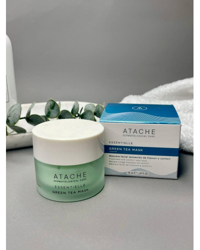 Омолоджувальна маска для обличчя з екстрактом зеленого чаю Atache Essentielle Green Tea Mask 50 мл