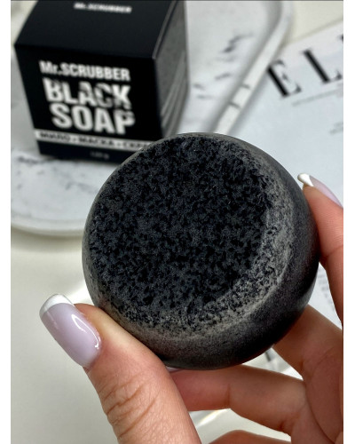 Чорне Мило-Маска для Обличчя Black Soap Mr.SCRUBBER
