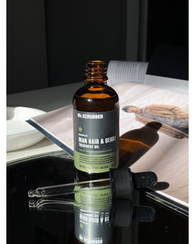 Комплекс олій для росту волосся й бороди Mr.Scrubber Man Tea Tree Hair&Beard Treatment Oil