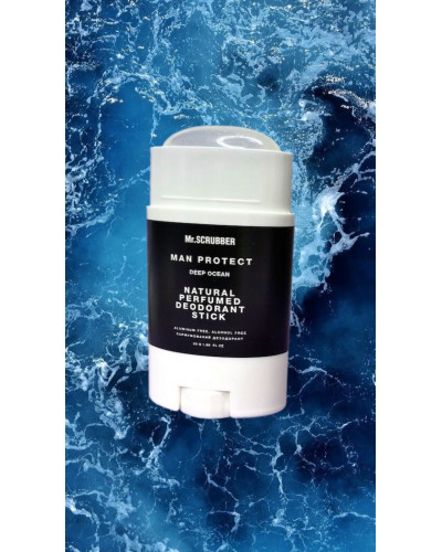 Натуральний парфумований чоловічий дезодорант Mr. Scrubber Man Protect Deep Ocean