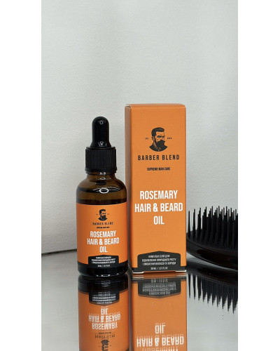 Комплекс олій для відновлення росту і зміцнення волосся та бороди Rosemary Hair & Beard Oil BARBER BLEND