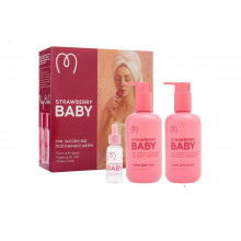 Набір для гладкої шкіри Mary Babe Strawberry Babe (гель + крем + тонік)