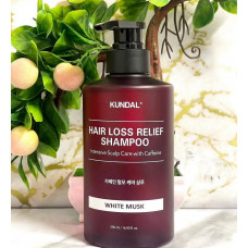 Шампунь для глибокого очищення волосся KUNDAL Shampoo Intensive with Caffeine White Musk, 500 мл