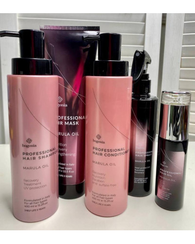Професійний зволожувальний шампунь з олією марули Bogenia Professional Hair Shampoo Marula Oil
