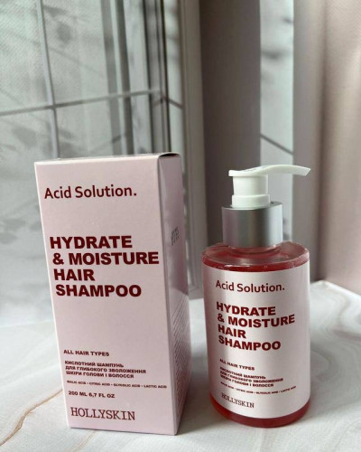 Кислотний шампунь Acid Solution Hollyskin 200 мл