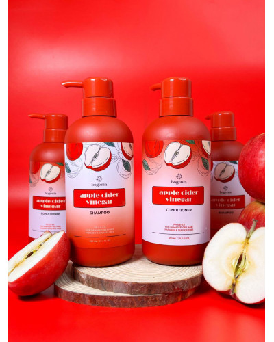 Шампунь для волосся з яблучним оцтом Bogenia Apple Cider Vinegar