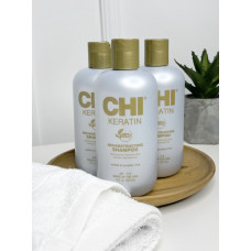 Відновлюючий кератиновий шампунь для волосся Chi Keratin Reconstructing