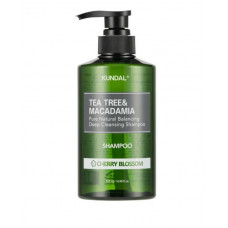 Шампунь «Вишневий Колір», що балансує, Kundal Tea Tree & Macadamia Deep Cleansing Shampoo Cherry Blossom