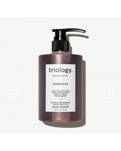 Безсульфатний шампунь для всіх типів волосся з комбучею Kombucha Triology.
