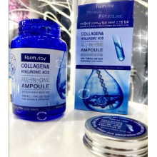 Ампульна сироватка для об'єму FarmStay Collagen Water Full Moist Cream Ampoule 250 мл