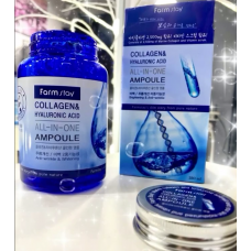 Ампульна сироватка для об'єму FarmStay Collagen Water Full Moist Cream Ampoule 250 мл