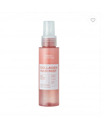 Сироватка-спрей Kundal Rich Perfume Collagen Hair Mist Cherry Blossom для волосся 80 мл