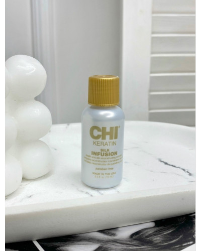 Жидкий шелк для волос CHI Keratin Silk Infusion (міні)